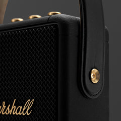 Marshall Stockwell II Portable Bluetooth Speaker – Wireless Stereo, Multi-Directional Sound, 20+ Hour Battery, Quick Charge (USB-C), IPX4 Water-Resistant, Multi-Host Pairing