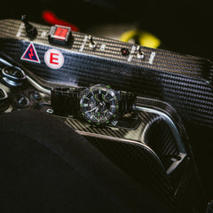 CASIO EDIFICE ECB-2200RC-1A3 Men's Solar Bluetooth Chronograph Watch – Carbon Fiber Dial, Smartphone Link, 100M Water Resistant