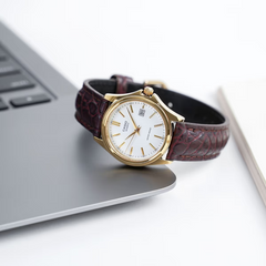 CASIO LTP-1183Q-7ADF Women’s Analog Watch – Genuine Leather Band, Classic White Dial, Quartz Movement, Water Resistant