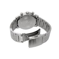 CASIO MTP‑E510D‑7AVDF Men’s Chronograph Watch – Silver Dial, Stainless Steel Band, 50 m Water Resistance