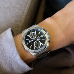 Casio EDIFICE EFV‑640D‑1AVUDF Men’s Chronograph Watch | Black Dial Stainless Steel Bracelet | 100M Water‑Resistant Japanese Quartz Sports Dress Timepiece