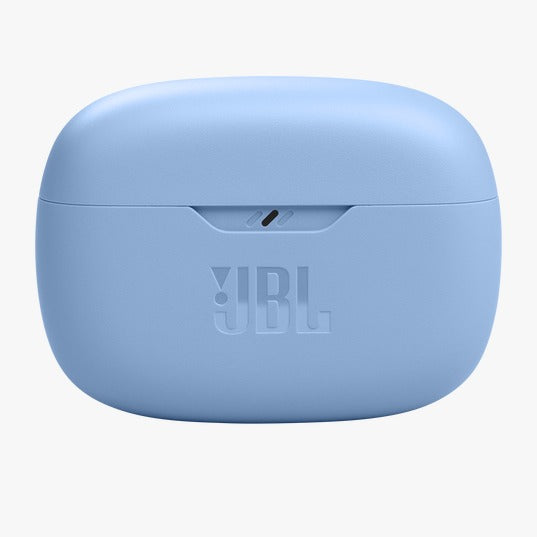 Blue JBL case on a white background