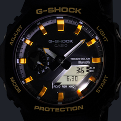 CASIO G-SHOCK GA-B2100DF-1A Analog-Digital Men’s Watch, Tough Solar, Bluetooth Connectivity, 200M Water Resistant, Black Resin Strap