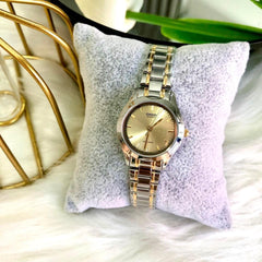 CASIO LTP-1275SG-9ADF Women’s Analog Watch – Two-Tone Stainless Steel, Champagne Dial, Quartz Movement, 30m Water Resistant