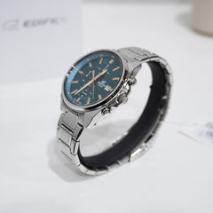 CASIO EDIFICE EFV-610DE-2AUDF Men’s Chronograph Watch – Blue Sunray Dial, Stainless Steel Bracelet, Quartz, Date, Mineral Glass, 100M Water Resistant