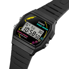 CASIO F-91WPC-1ADR Pac-Man Collaboration Digital Watch – Retro Style, Limited Edition, Multi-Function Features, Water-Resistant
