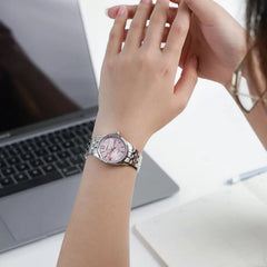 CASIO LTP-1335D Women’s Enticer Analog Watch – Stainless Steel, Day & Date Display, Elegant Quartz Movement, Water Resistant