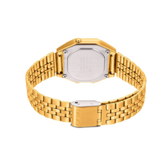 CASIO LA680WGA-9BDF Vintage Digital Watch – Gold-Tone Stainless Steel, Retro Design with Multi-Function Features