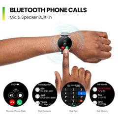 Amazfit Pop 3R Smart Watch – 1.43″ AMOLED Always-On Display, Bluetooth Calling, SpO₂ & Heart Rate, Sleep/Stress Tracking, 100+ Sports Modes, IP68, Up to 12-Day Battery