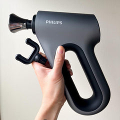 Philips PPM3202G Sports Fascia Gun – Deep Tissue Massage, 4 Heads, Quiet Motor