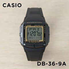 CASIO DB-36-9AVDF Unisex Digital Watch – Classic Design, Multi-Function Display, Resin Band, Water-Resistant, Alarm & Stopwatch
