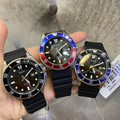 CASIO MDV-10-1A2VDF Men’s Dive-Style Analog Watch – 50 m Water Resistance, Rotating Bezel, Bio-Resin Band
