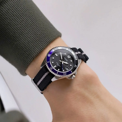 CASIO MDV-10C-1A2VDF Men’s Analog Watch – Sporty Black Dial, Blue Accents, Resin Band, Quartz Movement, Water Resistant