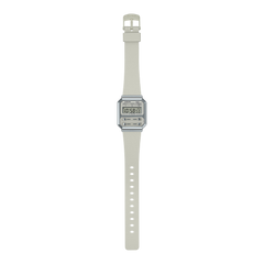 CASIO A100WEF-8A Vintage Digital Watch – Unisex Gunmetal Grey Retro LED Chronograph with Resin Case, Stainless Steel Band & Quartz Movement