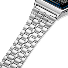 Casio A159W-N1DF Classic Digital Watch – Retro Stainless Steel, LED, Waterproof