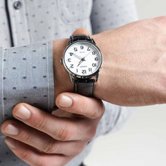 CASIO MTP-1303L-7BVDF Men’s Analog Watch – White Dial, Ion-Plated Case & Genuine Leather Strap, 50 m Water Resistance