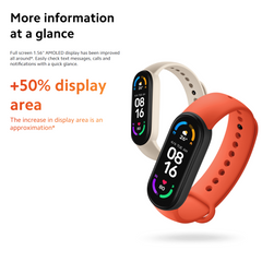 Xiaomi Mi Smart Band 6 – AMOLED Full-Screen Display, SpO₂ & Heart Rate Monitoring, 30 Sports Modes, Sleep Tracking, 14-Day Battery Life, 5 ATM Waterproof – Black Fitness Smart Bracelet for Android & iOS
