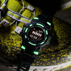 CASIO G-SHOCK GBD-100LM-1DR Men's Digital Bluetooth Sports Watch – G-SQUAD Series, Step Tracker, Shock Resistant, 200M Water Resistant, Black & Lime