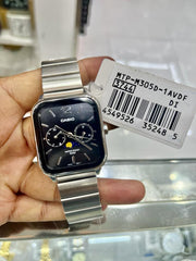 CASIO MTP-M305D-1A2VDF Men's Black Dial Analog Watch | Classic Stainless Steel Quartz Wristwatch | Day-Date 24-Hour Subdials | Elegant Business Watch for Men