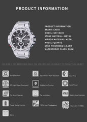 ساعات كاسيو جي-شوك موديل GST-B100D-1ADR