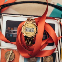 CASIO A171WEG-9ADF Vintage Gold Digital Watch | Retro Stainless Steel Men’s Watch | LED Backlight, Alarm, Stopwatch, Water Resistant