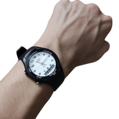 CASIO AW-90H-7BVDF Analog-Digital Combination Watch – Water-Resistant, Shock-Resistant, Multi-Function, Sporty White Design