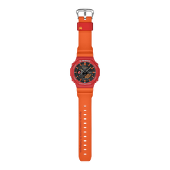 CASIO G-SHOCK GA-B2100DF-4A Analog-Digital Men’s Watch, Tough Solar, Bluetooth Connectivity, 200M Water Resistant, Red Resin Strap