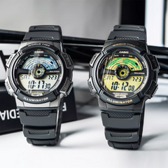 CASIO AE-1100W-1AVDF Digital Sports Watch – World Time, 10-Year Battery, LED Display, Water Resistant