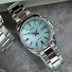 CASIO LTP-1302DS Series Women’s Analog Watch – Stainless Steel Bracelet, Date Window, Quartz Movement, Mineral Glass, 50M Water Resistant – Multiple Dial Colors