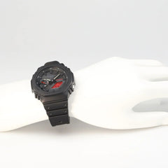 CASIO G-SHOCK GA-B2100BBR-1A “CasiOak” – Tough Solar & Bluetooth Analog-Digital Watch, Stealth Black/Red, Carbon Core Guard, 200M Water Resistant, Super Illuminator