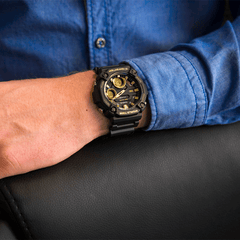 CASIO AEQ-120W-9AVDF Analog-Digital Watch – World Time, 10-Year Battery, 100m Water Resistant, LED Light, Stopwatch & Alarms