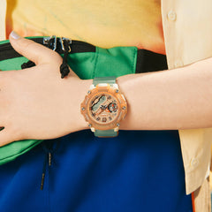 CASIO G‑SHOCK GMA‑S2200PE‑5ADR Women’s Analog‑Digital Watch – Translucent Color Play, Carbon Core Guard, 200M Water Resistant