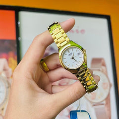 CASIO LTP-1170N-7ARDF Women's Analog Watch – Stainless Steel with White Dial & Gold Accents, Elegant & Classic Design