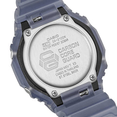 CASIO G-SHOCK GA-2100K-2ADR Analog Digital Men's Watch Blue Resin Strap 200M Water Resistant