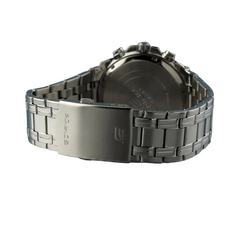 CASIO Edifice EFR-539DE-3AVUDF Chronograph Watch – Green Dial, Stainless Steel, 100m Water Resistant, Date, Quartz, Large Sport Design