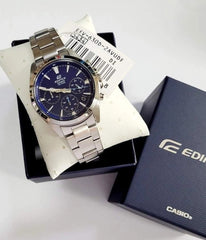 CASIO EDIFICE EFV-630D-2AVUDF Men’s Chronograph Watch – Blue Sunray Dial, Stainless Steel Bracelet, Quartz, Date, Mineral Glass, 100M Water Resistant