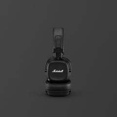 Marshall Major IV Wireless On-Ear Headphones – 80+ Hour Battery, Wireless Charging (Qi), Quick Charge, Bluetooth, Foldable Design, Multi-Directional Control Knob, 3.5mm Share Port