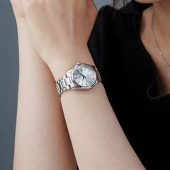 CASIO LTP-1183A-7ADF Women's Analog Watch – Stainless Steel with White Dial & Silver Accents, Elegant & Timeless Design