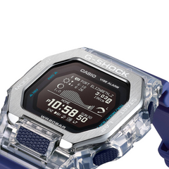 CASIO G-SHOCK GBX-100S-1D G-LIDE Surf Watch – MIP High-Def Display, Tide & Moon Data, Sunrise/Sunset, Bluetooth Smartphone Link, 200M Water Resistant, Stainless-Steel/Resin Bezel
