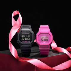 CASIO G-SHOCK DW-5600PK-1D Limited Edition Digital Watch – Pink Panther Collaboration, Shock Resistant, LED Display, Men’s Retro Pop Culture Timepiece