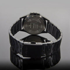 CASIO MTP‑E700B‑1EVDF Men’s Analog Watch – Black Dial & Black Ion-Plated Stainless Steel, Quartz, 50 m Water Resistance
