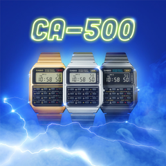 CASIO CA-500WEG-1ADF Digital Calculator Vintage Watch – Retro 1980s Style, Multifunctional, Water-Resistant, Classic Black Design