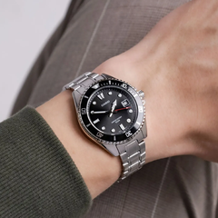 Casio MDV-10D-1A1VDF Analog Watch Black Dial Stainless Steel Quartz Watch 200M Water Resistant Dive Style Casio Standard Series Gift for Him