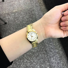 CASIO LTP-1274G-7ADF Women's Analog Watch – Elegant Gold-Tone Stainless Steel with White Dial, Timeless & Classic Timepiece