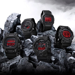 CASIO G-SHOCK GX-56BBR-1D “King of G” – Stealth Black/Red Tough Solar Digital Watch, Mud & Shock Resistant, 200M Water Resistant, Auto Backlight, Stopwatch, Timer, 5 Alarms