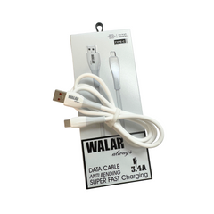 WALAR Type-C Data Transfer & Charging Cable – USB-C Fast Charge & Sync, Durable, Universal Compatibility for Android Phones, Tablets, Power Banks & More