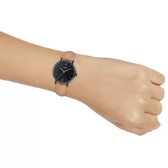CASIO LTP-VT02BL-1AUDF Women’s Analog Watch – Black Dial, Leather Strap, Quartz Movement, Water Resistant, Elegant Minimalist Classic Design