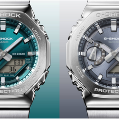 CASIO G-SHOCK GM-2110D-3A1 Analog-Digital Men’s Watch, Shock Resistant, 200M Water Resistant, Stainless Steel Band
