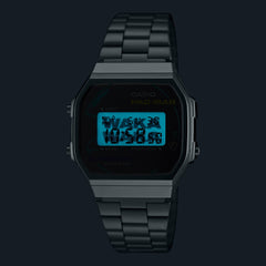 CASIO A168WEPC-7ADR PAC-MAN Limited Edition Vintage Digital Watch – Retro Gaming LED Quartz Alarm Stainless Steel Timepiece