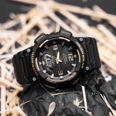 CASIO AQ-S810W-1A3VDF Analog-Digital Solar Watch – Solar Powered, Water-Resistant, Durable Men's Timepiece